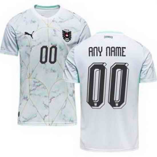 Youth 00 Austria Custom World Cup Away Replica Jersey  2